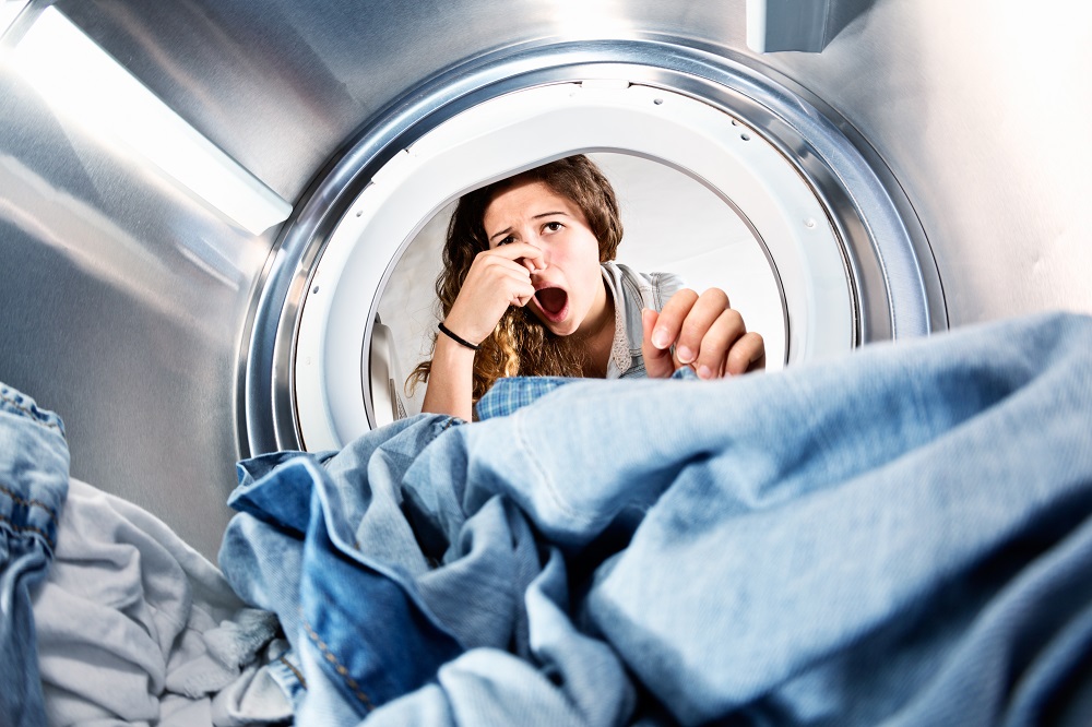 Open washing machine smell